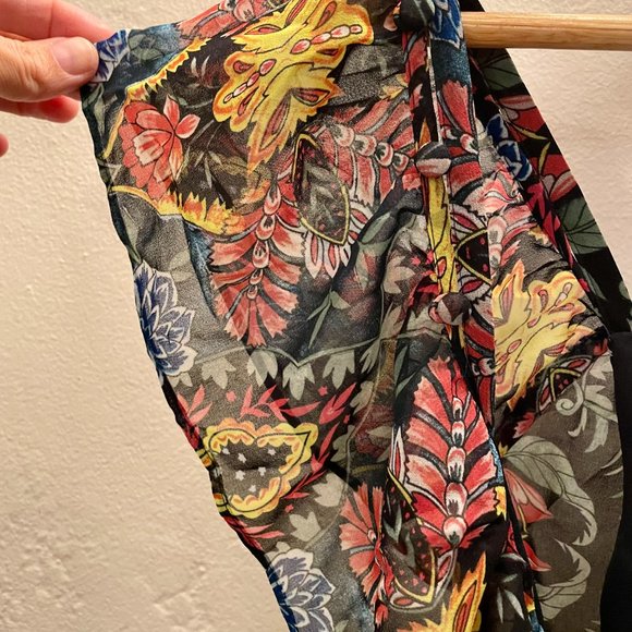 Rebecca Minkoff Jessica Ruffled Floral Midi Wrap Dress - Picture 7 of 13